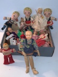Antique Polish Made Doll, and other Rag Dolls
