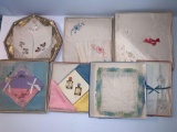 Early, Vintage Lady's Handkerchiefs in Boxes