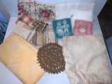 Vintage Hot Pot Holders, Table Covers Lot