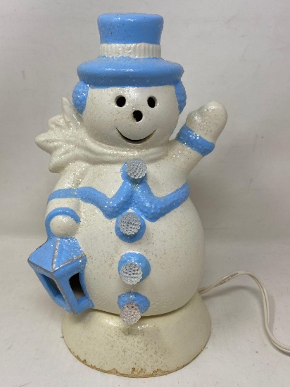 Vintage Ceramic Light up Snowman