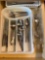 Flatware in Divided Storage Containers