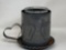 Punched Tin Candle Holder with Heart Handle