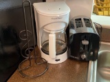Proctor-Silex 12-Cup Coffee Maker and Toaster and Paper Towel Holder