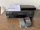 JVC HR-A62U VCR with Manual and Omega Quad Power Supply