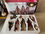 Ceramic Nativity Set with Box