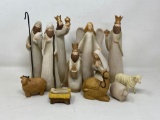 12 Piece Contemporary Nativity Set