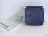 PYREX: Loaf Dish and Square Baking Dish with Plastic Lid