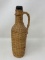 Vintage Wicker Wrapped Bottle