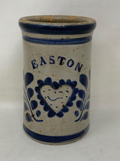 Modern Stoneware Crock with "Easton"