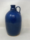 Cobalt Blue Stoneware Handled Jug