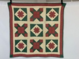 16-Patch and Heart Applique Quilt