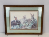 Framed Print of Bunnies by Ann Munson