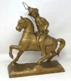 Cast Metal Antique Buffalo Bill Cody Statue