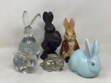 6 Rabbit Figures