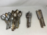 Grouping of Silver Plate Flatware