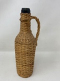 Vintage Wicker Wrapped Bottle