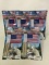 5 Packages of 4 Miniature American Flags- NIP