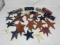 Lot of Primitive Wooden Stars and 