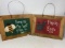 2 Wooden Signs 