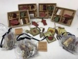 Miniature Bird Houses, Seed Packets, Other Gardening Ornaments