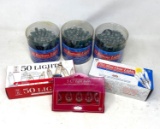 3 Sets of 50 Button Lights, 2 Sets of Mini Lights and Pack of 5 C& Light Bulbs