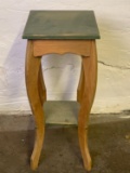 Wooden Plant Stand with Green Top