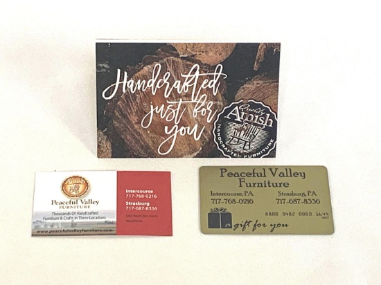 Peaceful Valley Furniture Gift Card