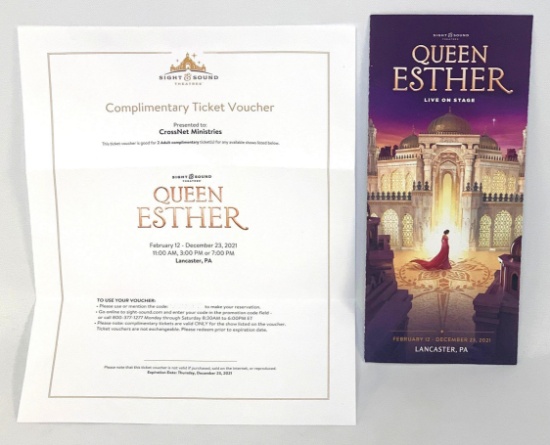 Sight & Sound Theatre Queen Esther Live Show Tickets
