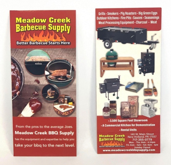 Grilling Supplies by New Holland's MEADOW CREEK BBQ Supply
