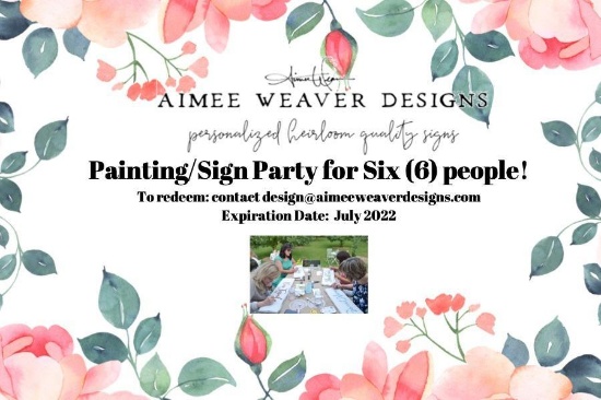 Painting Party for Six with Local Artist Aimee Weaver
