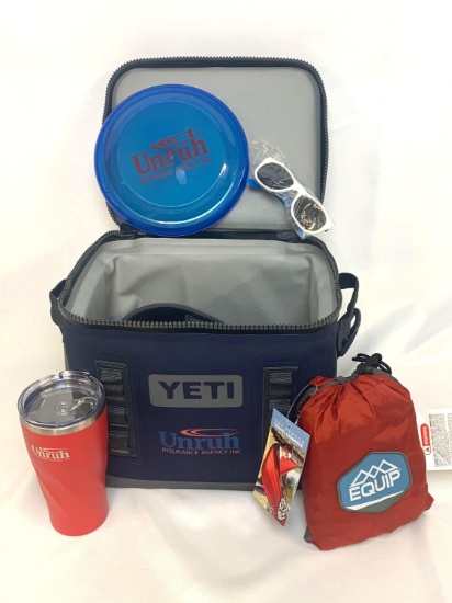 The Weekender Package: Yeti Hopper 12 Flip Cooler; Travel Hammock; 20oz Tumbler; Frisbee; Sunglasses