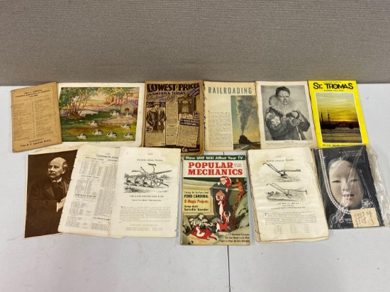Grouping of Booklets, Pamphlets, Magazines & Prints