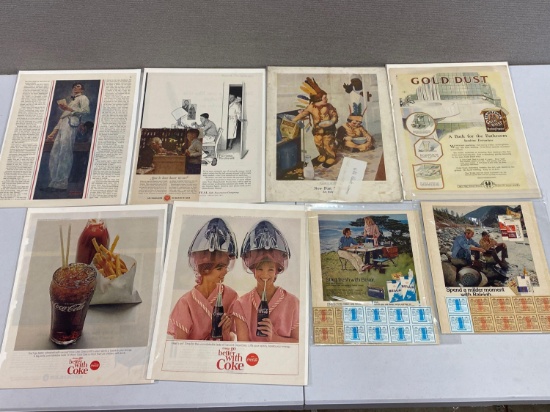 Magazine Clippings- Advertisements, Norman Rockwell Illustrations