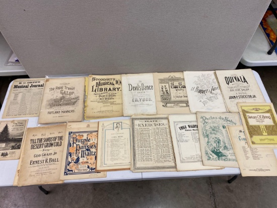 Antique Sheet Music and Music Books