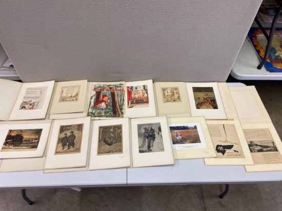 Vintage Prints, Plates, Advertisements