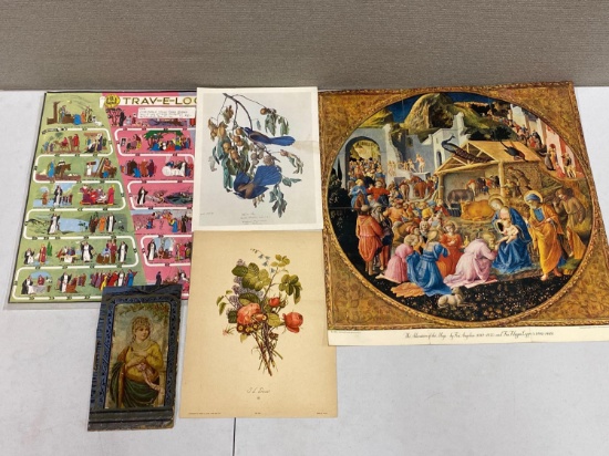 Antique Full Color Books, Prints