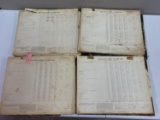 Vintage Panama Canal Payroll Ledgers