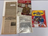 1942 POST Magazine, News Print, Walt Disney Magic on Ice Program