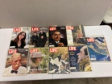 9 Issues of Life Magazine, 1960's & 1970's