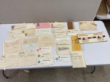 Antique Paper Collectibles: Bank Checks, Sale Bills, Product Label