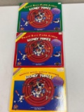 3 Looney Toons Ball Card Albums