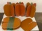 Grouping of 3-D Pumpkin Decorations