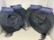 4 Black Fabric Witches' Hats with Hair- New with Tags