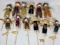 12 Miniature Stuffed Scarecrow Picks