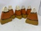 6 Wooden Candy Corn Decorations