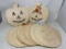 Large Lot of Unpainted Wooden Jack-O-Lantern Cut-Outs- New with Tags