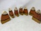 7 Wooden Candy Corn Standing Decorations