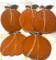 5 Wooden Pumpkin with Leaf Signs