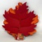 Large Grouping (11 Pieces) of Felt Maple Leaf Cut-Outs- All New