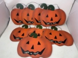 8 Wooden Jack-O-Lantern 